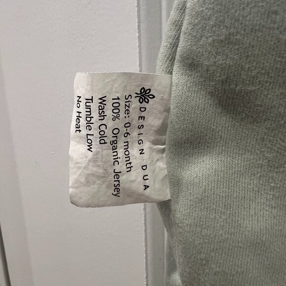 Design Dua Organic Baby Sleep Sack / Bag 0-6 Months, 1.5 TOG, Mint Green - Picture 6 of 6